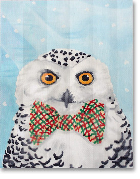 SC-PL 84 Snowy Owl 7.5 x 9.5 18 Mesh Scott Church Creative