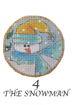 N-190/4 The Snowman 4.5" Diameter 13 Mesh Renaissance Designs