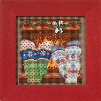 MH141733 Cozy Feet (2017)  Christmas Village Series Mill Hill Buttons and Bead Kit