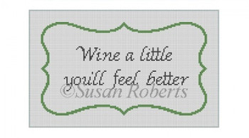 0807w Wine A Little Susan Roberts Needlepoint