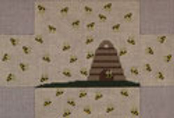 BRK208 J. Child Designs Brick Cover bee skep 13 Mesh