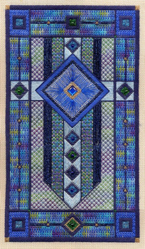 SAPPHIRE STAR W/EMB Laura J Perin Designs Counted Canvas Pattern Only