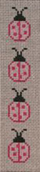 BKM200 J. Child Designs Bookmark ladybugs, pink 13 Mesh