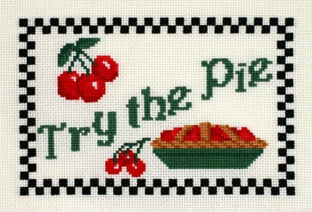 PC1808  Try the Pie 6" x 4"  18ct Aida The Posy Collection