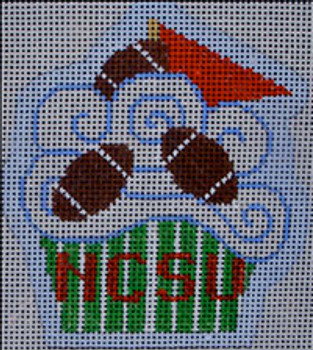 1005 Football Cupcake Mesh Beth Gantz Designs