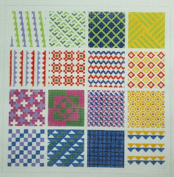 WWCO1703 Stitch It Sampler 11.25 x 11.25 18 Mesh Waterweave 