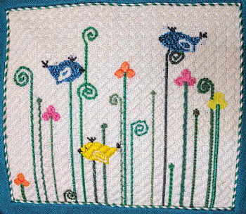 WWCO1706 Birds and Buds 8 x7 18 Mesh Waterweave 