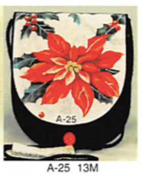 A-25 13M Sophia Designs Purse Poinsettia