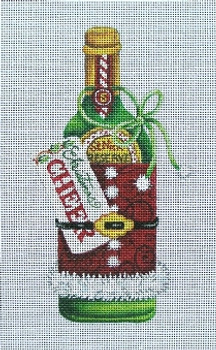 DK-SP03 Christmas Cheer 3.75"  x 7 "  18 Mesh Diane Kater SPIRITS BOTTLE