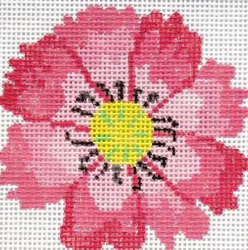 53a1 Pink Jean Smith Designs Dazzle Flower Coaster 4" Square 13 mesh