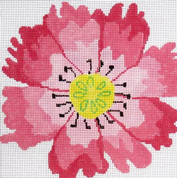 53b1 Pink Jean Smith Designs Medium Dazzle Flower 8" Square 13 mesh