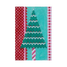 Christmas Ornament 13 Mesh C323B Ribbon Tree Ribbons And Christmas Tree 3x4.5 Shelly Tribbey Designs