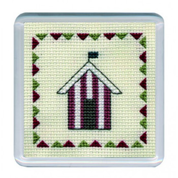 Coaster  Kit Beach Hut Red Stripe Textile Heritage Collection COBHR