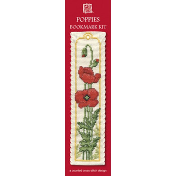 Bookmark Kit Poppies Textile Heritage Collection  BKPO 