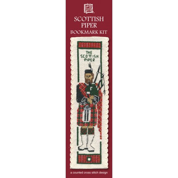 Bookmark Kit Scottish Piper Textile Heritage Collection BKPI 