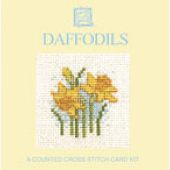 Card Kit Daffodils Textile Heritage Collection MCDA