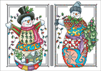 Two Happy Snowmen Vickery Collection (Camus) 2265 16-2359