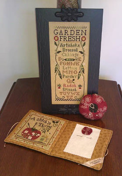 11-1200 Fresh From The Garden-Pincusion & Needlebook by Impie Hattie & Bea