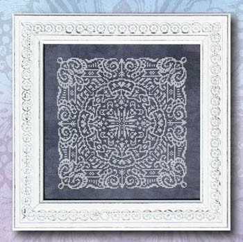 Chalkboard Mandala 115w x 115h Ink Circles 17-1361 NKM49