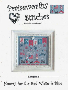 YT Hooray For The Red White & Blue 82w x 92h by Praiseworthy Stitches