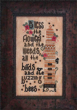 Birds And The Bees (w/embellishments) 55 x 106 Heart In Hand Needleart  17-1185