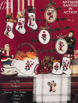 Antique Santas In Action by Designing Women 3186 