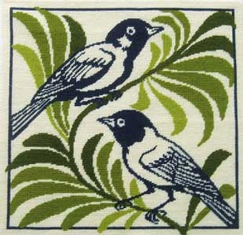 60022 Fine Cell Needlepoint Kit Resting Birds