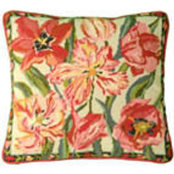 40076 Primavera Needlepoint Kit Peach Blossom Tulips