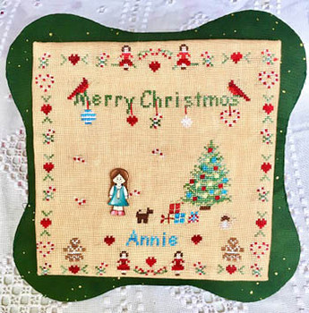 All Children Love Christmas -Girl (includes button) by MTV Designs 16-2347