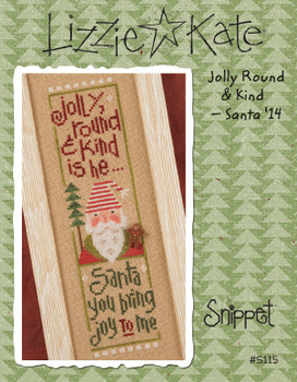 Jolly Round & Kind-Santa '14 33w x 126h Lizzie Kate 14-1950