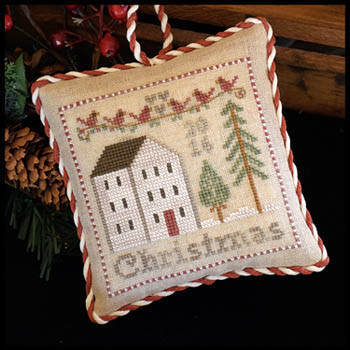 2016 Christmas Ornament 61 x 61 Little House Needleworks  16-2138