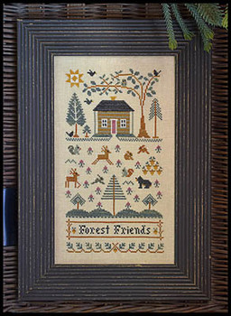 Forest Friends  81 x 148 Little House Needleworks 16-1470
