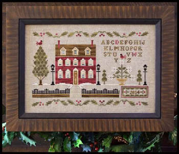 Lantern Lane 199w x 125h Little House Needleworks 14-2557