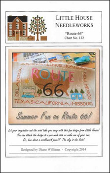 Route 66 186w x 107h Little House Needleworks 14-1970