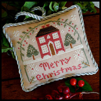 Sampler Tree-Merry Christmas 57w x 50h Little House Needleworks  15-2224