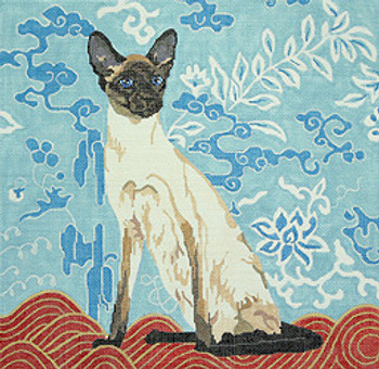 BR100 Siamese Cat 12” x 12” 18 Mesh Barbara Russell SKU 8285