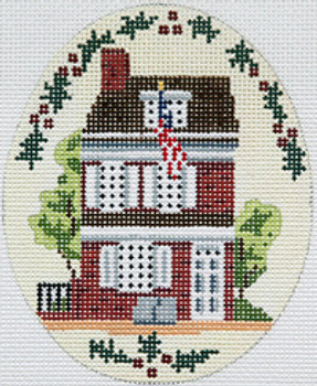 BR071A Philadelphia Betsy Ross House 3.5 x 4.5"	18 Mesh Barbara Russell SKU 8258