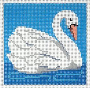 BR204 Swan 5” x 5” 12 Mesh  Barbara Russell SKU 5167