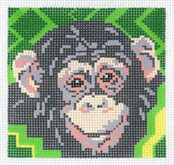 BR276 Willie The Chimp 5" x 5" 12 Mesh Barbara Russell SKU 5171