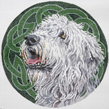 BR401 Finn, The Irish Wolfhound 10” Dia. 13 Mesh Barbara Russell SKU 53850