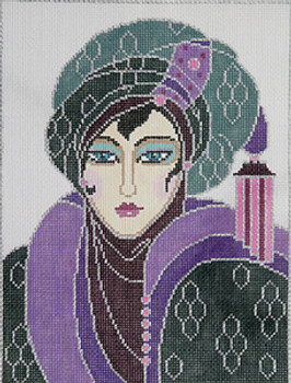 BRC2 Turban Lady Designs 9” x 12” 13 Mesh By Clarice SKU 8532