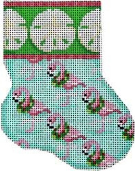 CT-1035 Sand Dollar/Flamingo Mini Sock Associated Talents 
