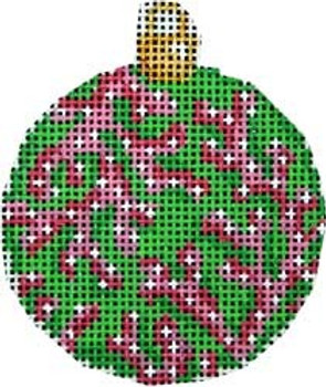CT-1464 Coral Mini Ball Ornament Associated Talents