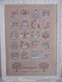 Shabby Summer Calendar 218 x 345 Cuore e Batticuore 17-2525 YT