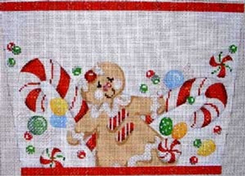 ST-808 Gingerbread Girl Stocking Cuff Associated Talents 