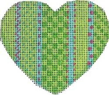 HE-804 Vertical Lime Patterns Heart Associated Talents 