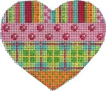 HE-805 Stripes/Coin/Dots Plaid Heart Associated Talents 