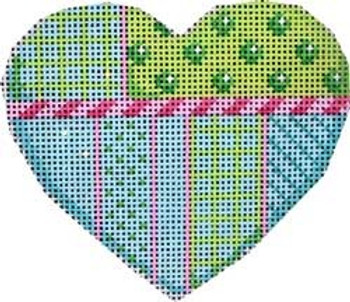 HE-810 Lime/Turquoise Heart Associated Talents 