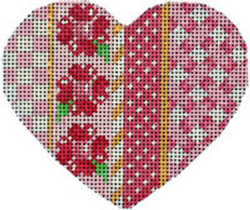 HE-817 Pink Vertical Patterns Heart Associated Talents 