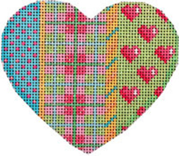 HE-818 Lime Lattice/Hearts/Plaid Heart Associated Talents 